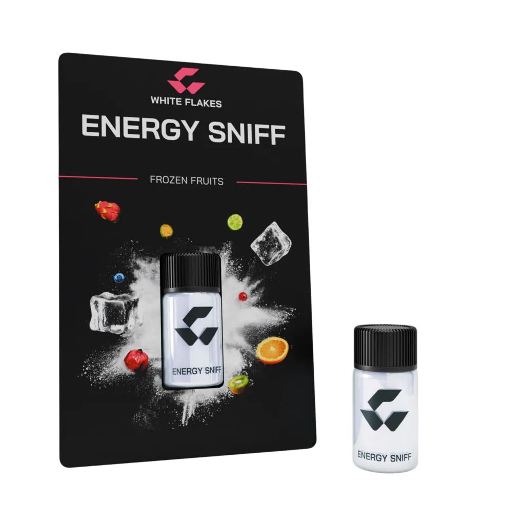 White Flakes Frozen Fruits Energy Sniff