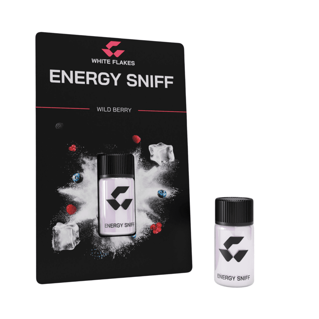 White Flakes Wild Berry Energy Sniff