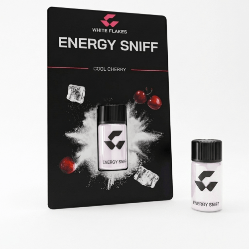 White Flakes Energy Sniff Cool Cherry